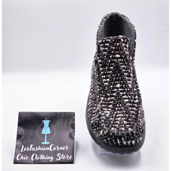 Hey Dude Women's Gray Denny Chevron Blue Lightweight Ankle Boots Size 11 2866 - Picture 15 of 16